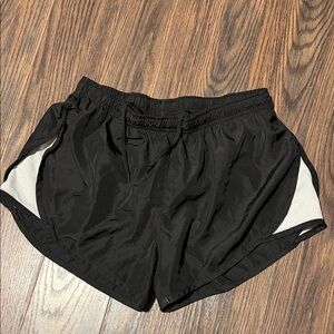 90 Degree By Reflex Black and White Athletic Shorts